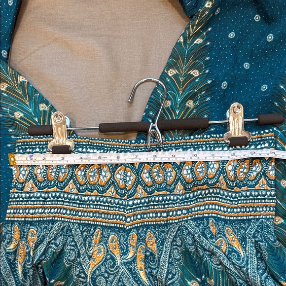 Elegant Teal and Gold Women's Joggers XL - Picture 6 of 7